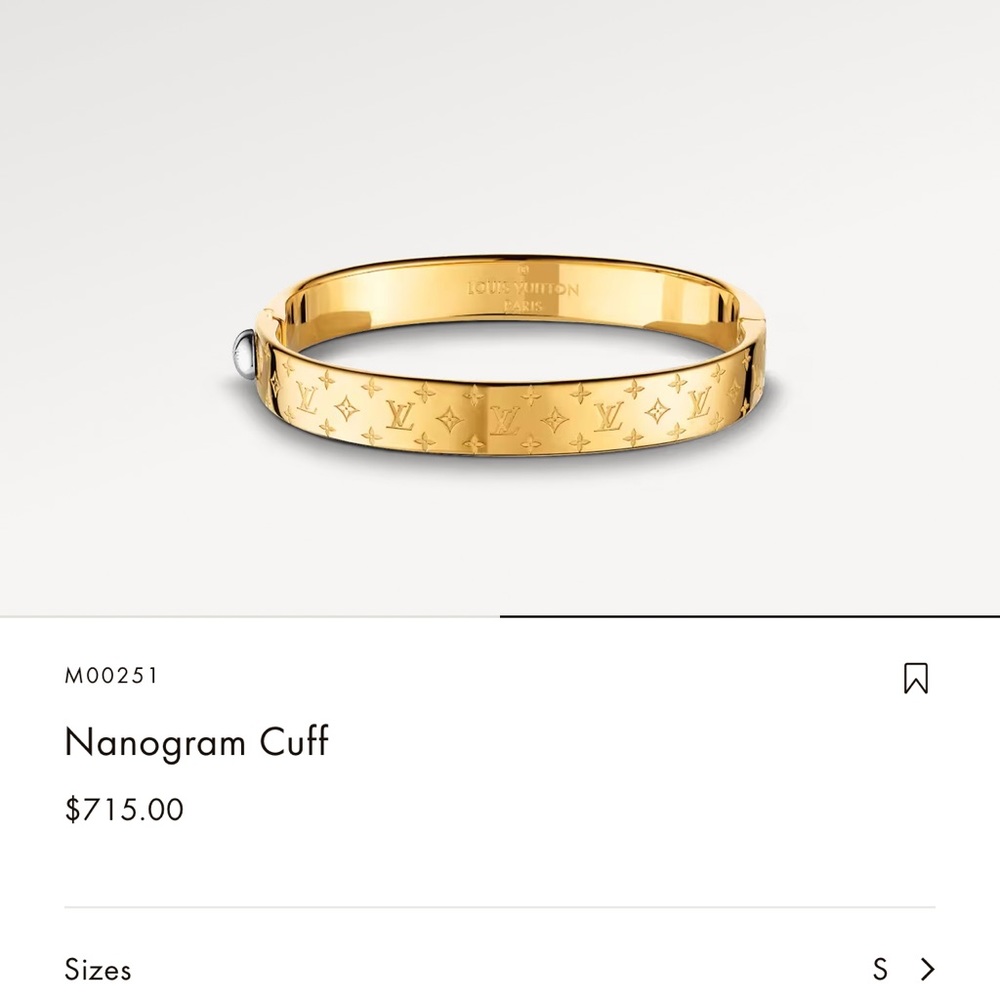 LV Nanograme cuff